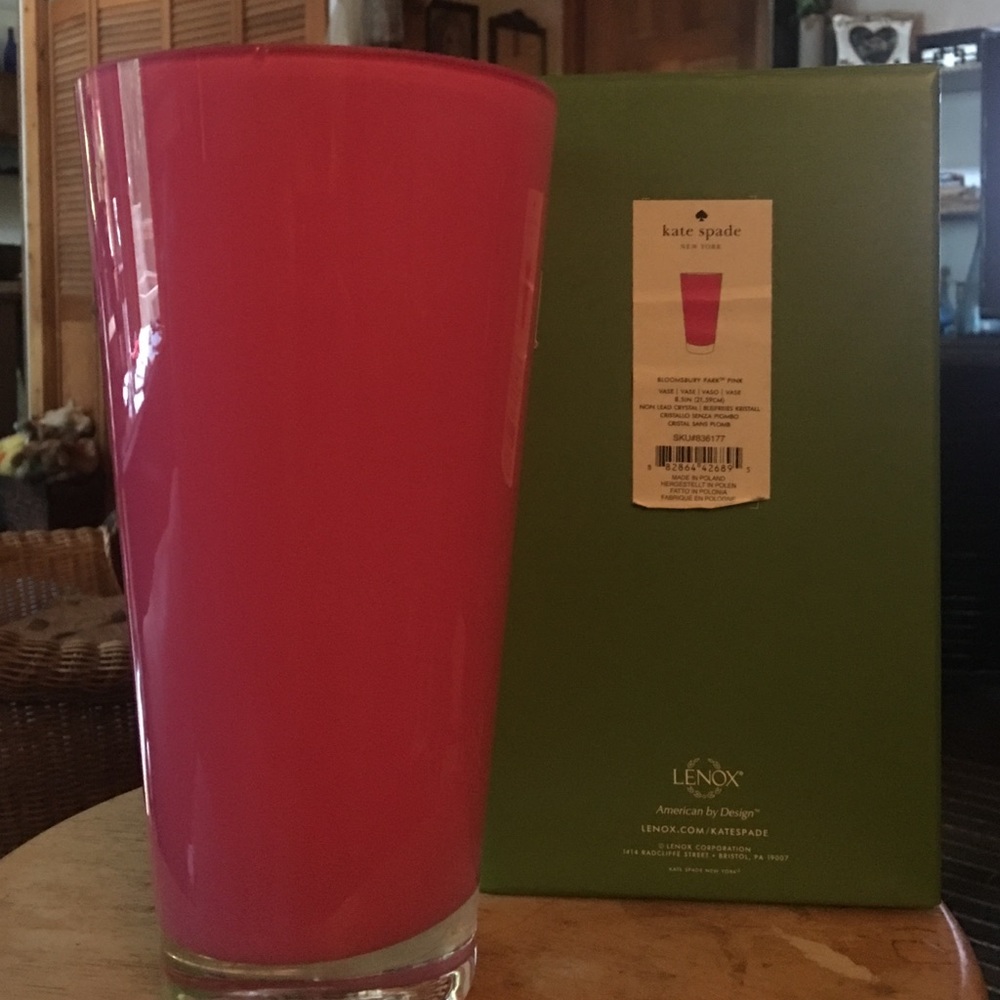 COPY - Kate spade crystal vase Bloomsbury pink